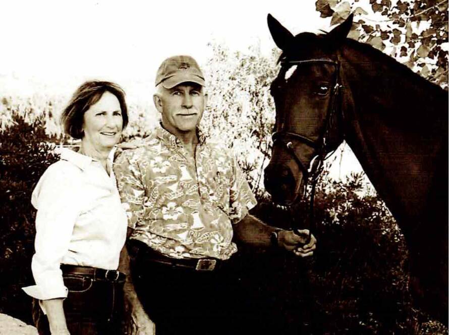 Linda and Terry Paine with Ginny