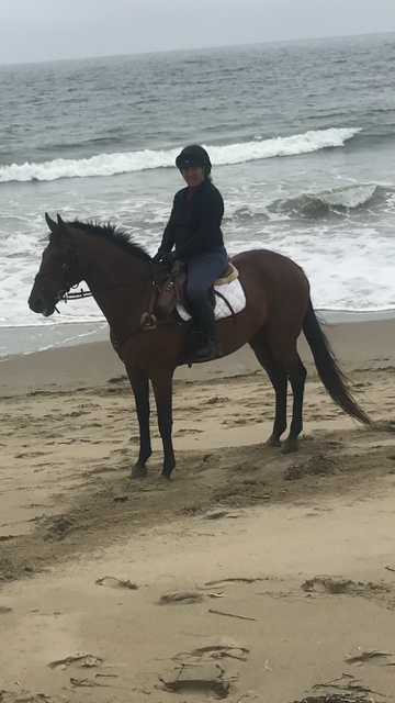 Sue Spencer and Trevor at Pt Reyes Beach