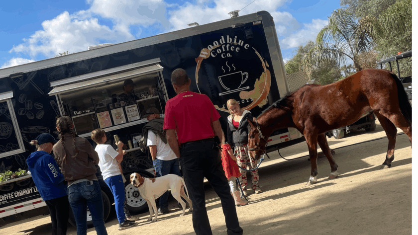 Woodbine coffee at Galway Downs