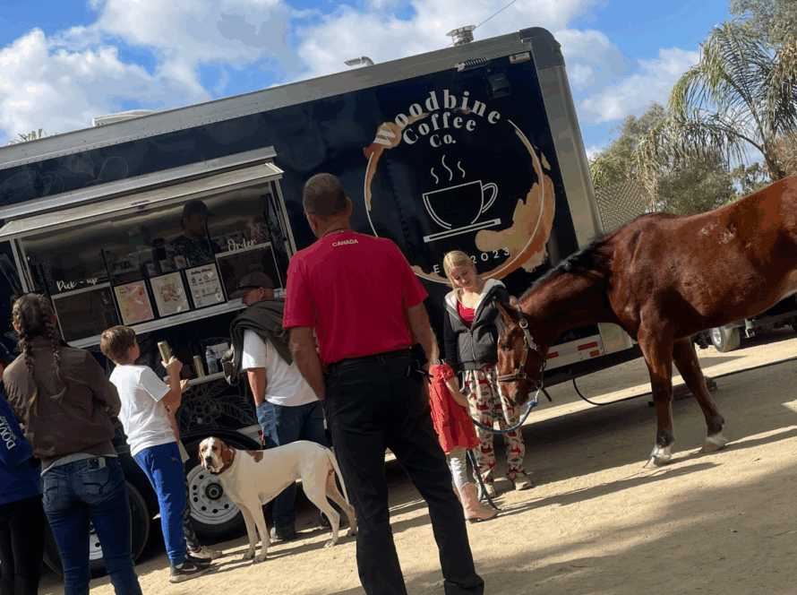 Woodbine coffee at Galway Downs