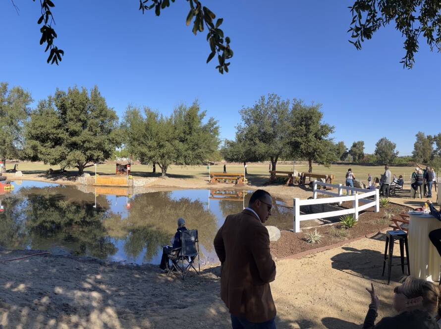 Spectators enjoy the equestrian cross-country course at Galway Downs