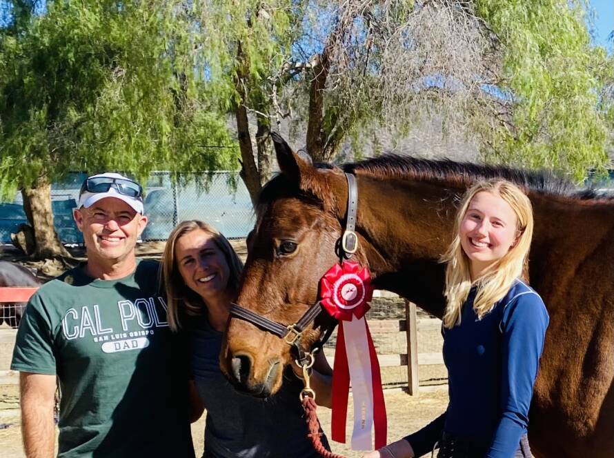 Eric Davison with Julie and Mackenzie Davison