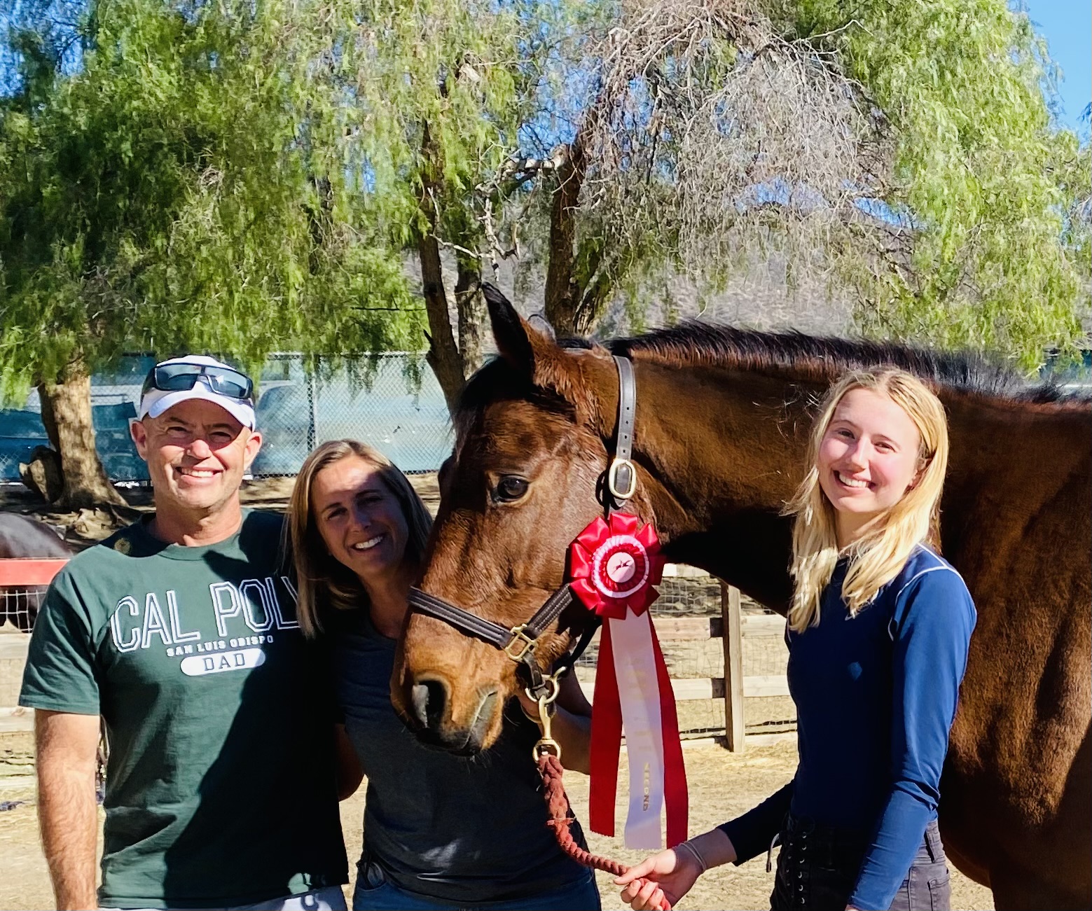 Eric Davison with Julie and Mackenzie Davison